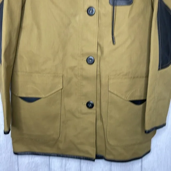 Coach classic parka with shearling and leather trim. NWT. - Picture 3 of 12